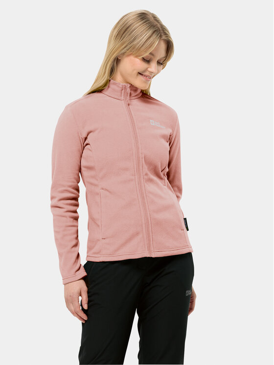 Jack Wolfskin Jack Wolfskin Fleecová mikina Taunus Fz 1711391 Růžová Regular Fit