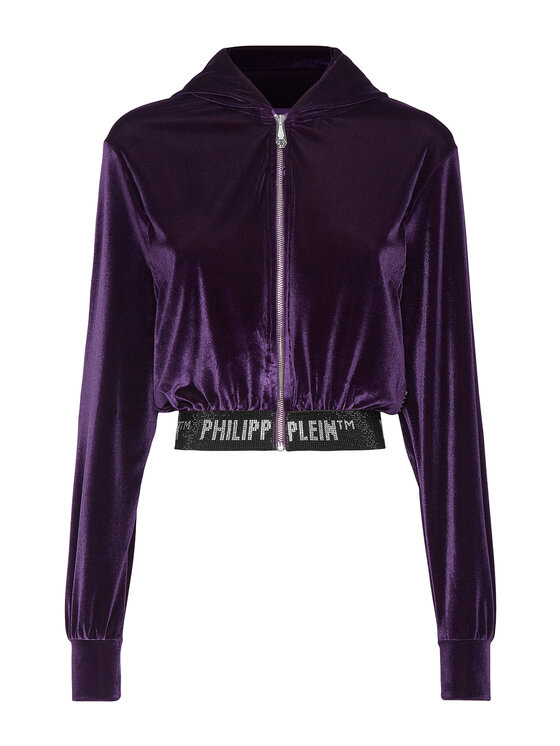 PHILIPP PLEIN PHILIPP PLEIN Bluza 3545 Fioletowy Regular Fit