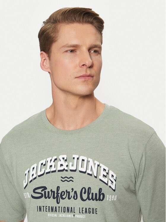 Jack&Jones Jack&Jones Majica Logo 12268267 Zelena Standard Fit