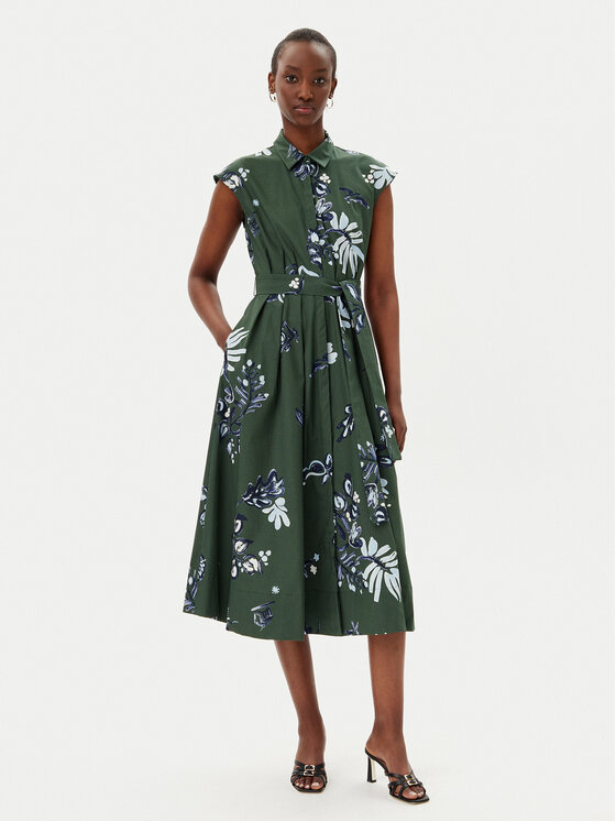 Marella Marella Vestito chemisier Pier 2513221372200 Verde Regular Fit