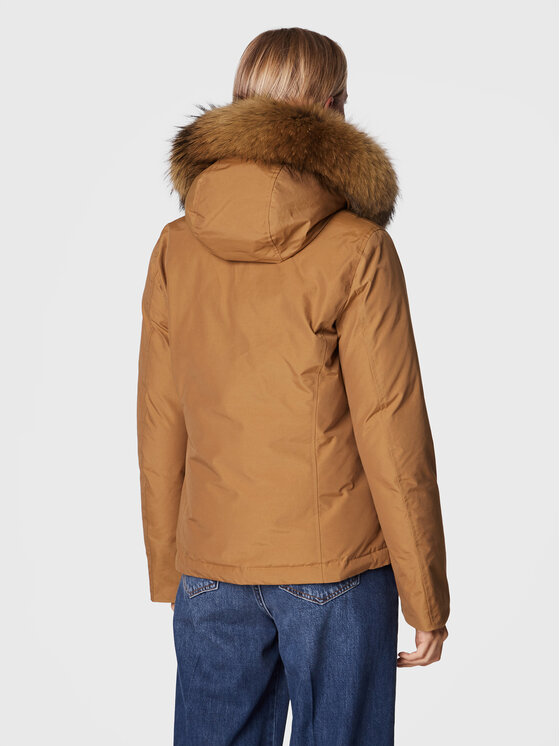 Woolrich Woolrich Daunenjacke Arctic Raccoon CFWWOU0548FRUT0001 Braun Regular Fit