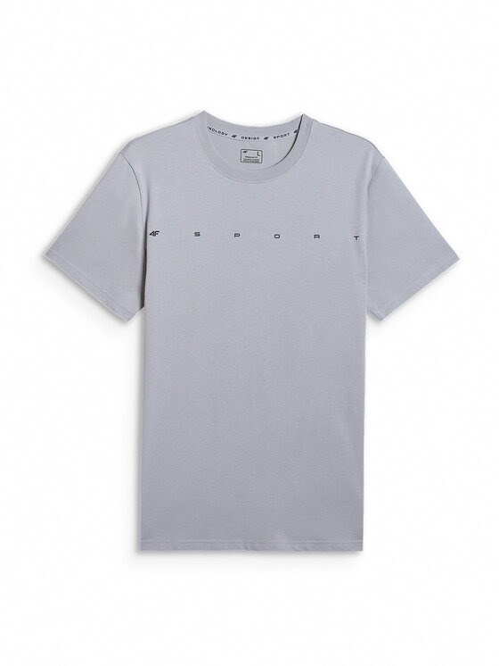 4F 4F T-Shirt CITY Szary jasny Regular Fit