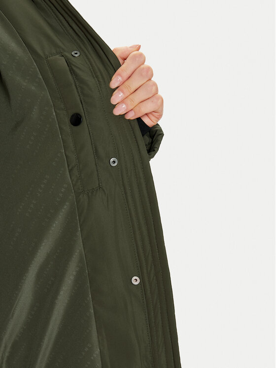 Pepe Jeans Pepe Jeans Winterjacke Bibi PL402437 Grün Loose Fit