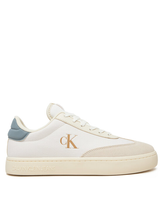 Calvin Klein Jeans Snīkeri Classic Cupsole Low Mix Mg YM0YM01169 Écru