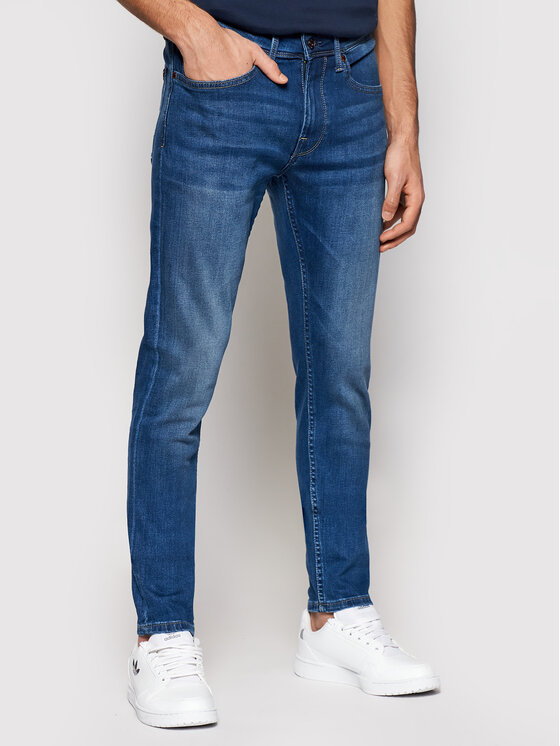 Pepe Jeans Pepe Jeans Jeansy Finsbury PM200338 Modrá Skinny Fit