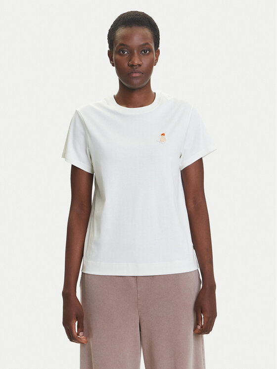 adidas adidas T-Shirt Cat Patch Graphic JV8515 Λευκό Regular Fit
