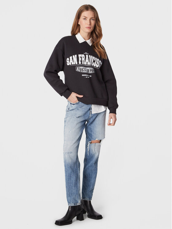 Felpa Riley 10949 Nero Oversize