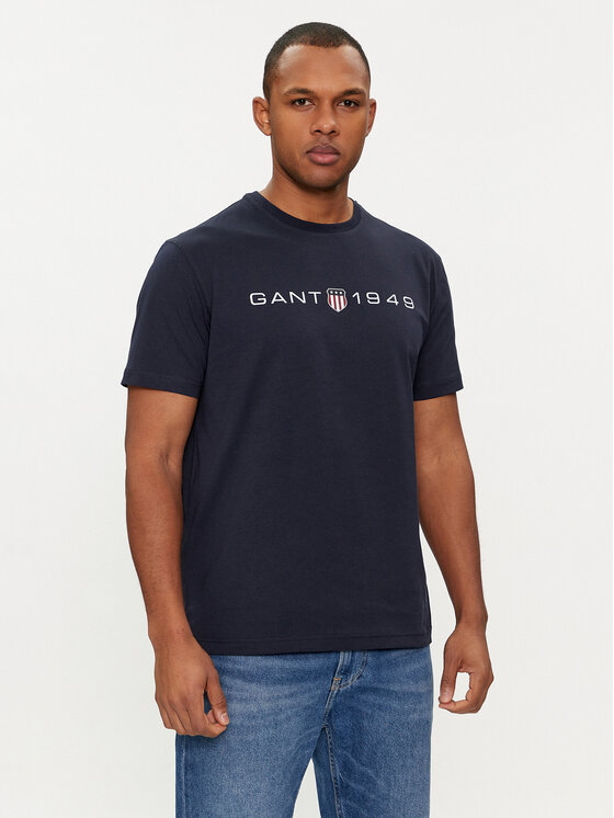 Gant T-krekls Graphic 2003242 Tumši zils Regular Fit