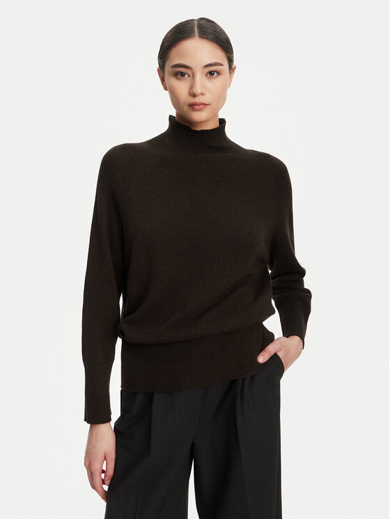 Marella Marella Bluză cu gât Ismaele 2523366394 Maro Oversize