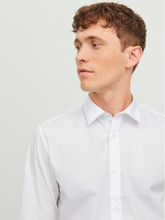 Jack & Jones Jack & Jones Košile 12187222 Bílá Slim Fit