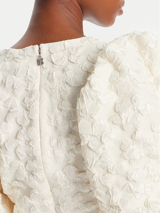 ROTATE ROTATE Sukienka koktajlowa 114551857 Écru Slim Fit