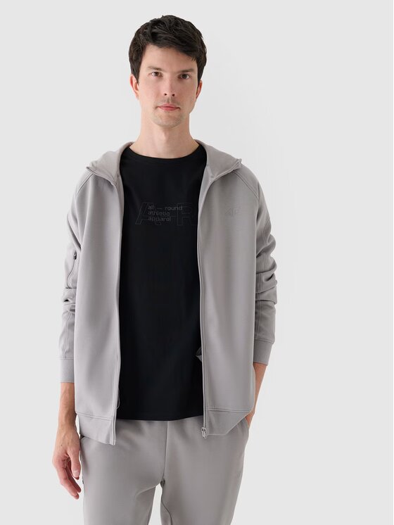 4F 4F Felpa 4FRAW24TSWSM1820-27S Grigio Regular Fit