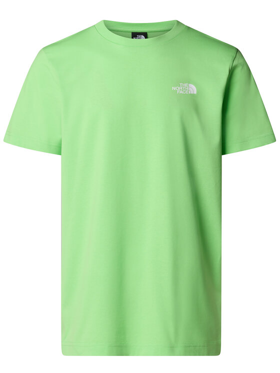 The North Face The North Face Póló SS Simple Dome NF0A87NG Zöld Regular Fit