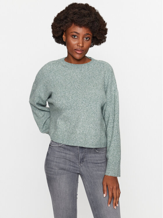 Vero Moda Sveter 10291696 Zelená Regular Fit
