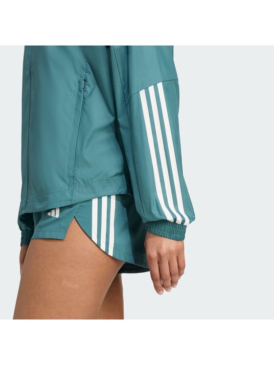 adidas adidas Kurtka do biegania 134027 Zielony Loose Fit