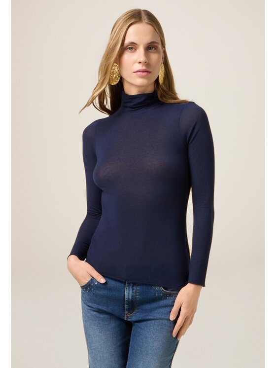 Oltre Oltre Dolcevita G050J104294N034 Blu Slim Fit
