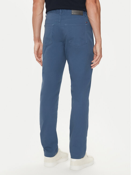 Tommy Hilfiger Tommy Hilfiger Kalhoty z materiálu Denton MW0MW36429 Modrá Straight Fit