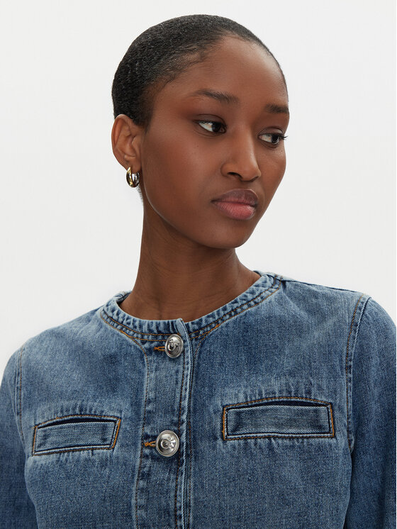 PINKO PINKO Farmer kabát 104980 A2DW Sötétkék Regular Fit