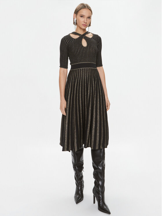 PINKO Pinko Hétköznapi ruha Bitter 100413 A0L0 Fekete Regular Fit