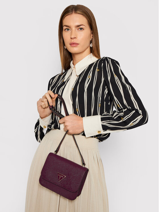 Guess Guess Torebka Noelle (ZG) Mini HWZG78 79780 Bordowy