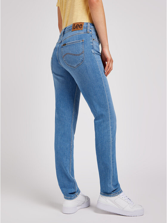 Lee Lee Jeansy ELLY MID Niebieski Slim Fit