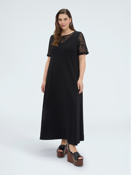 Fiorella Rubino Fiorella Rubino Abito da sera 7804L001222N033 Nero A-Line Fit