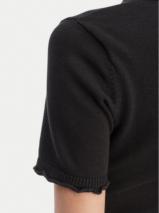 Tommy Jeans Tommy Jeans Každodenné šaty Lettuce DW0DW22336 Čierna Slim Fit