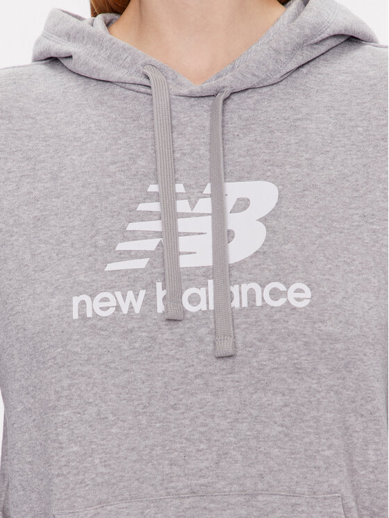 New Balance New Balance Bluza WT31533 Szary Relaxed Fit