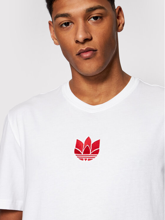 T-shirt adicolor 3D Tf GN3546 Bianco Regular Fit