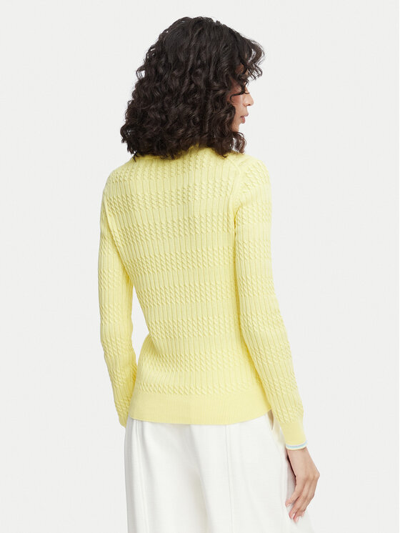 Beverly Hills Polo Club Beverly Hills Polo Club Sweter P-SS26W-M537390 Żółty Regular Fit