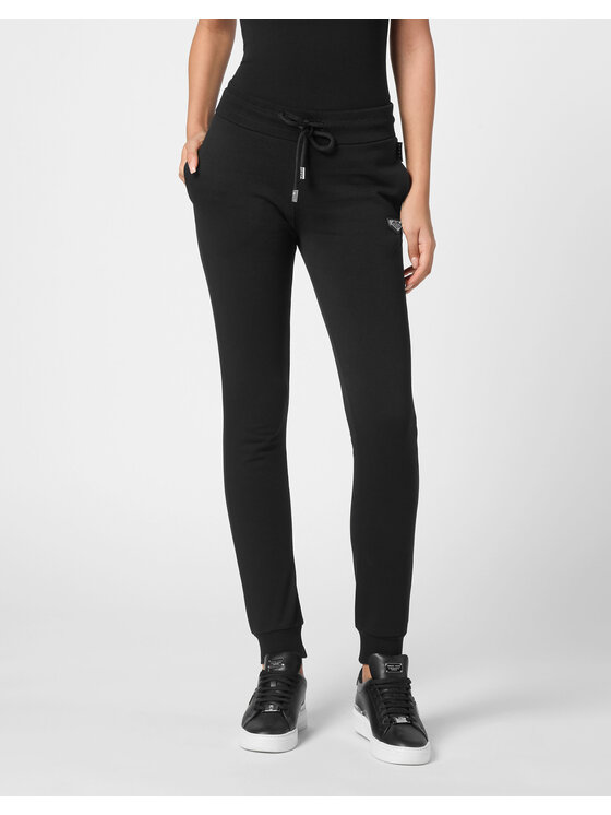PHILIPP PLEIN PHILIPP PLEIN Jogger nohavice 9545 Čierna Regular Fit