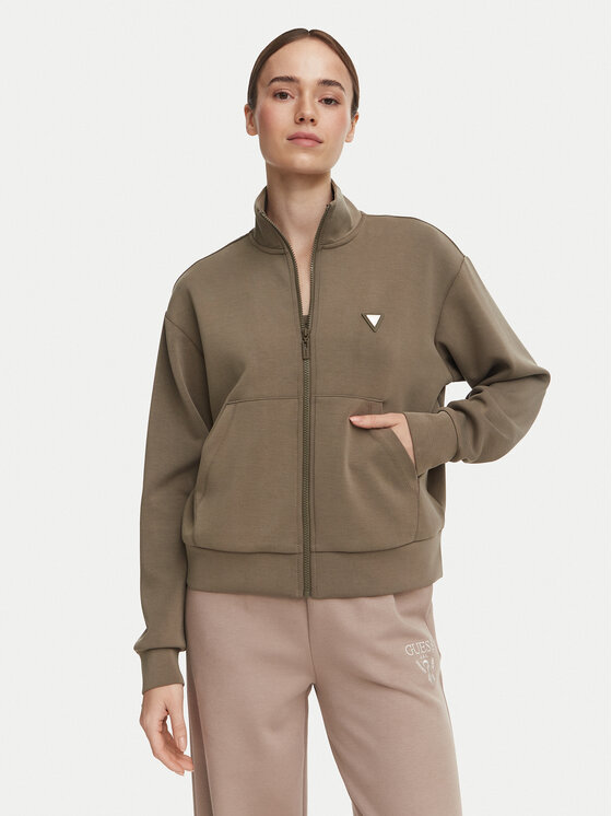 Guess Guess Mikina V6YQ17 K4313 Khaki Regular Fit