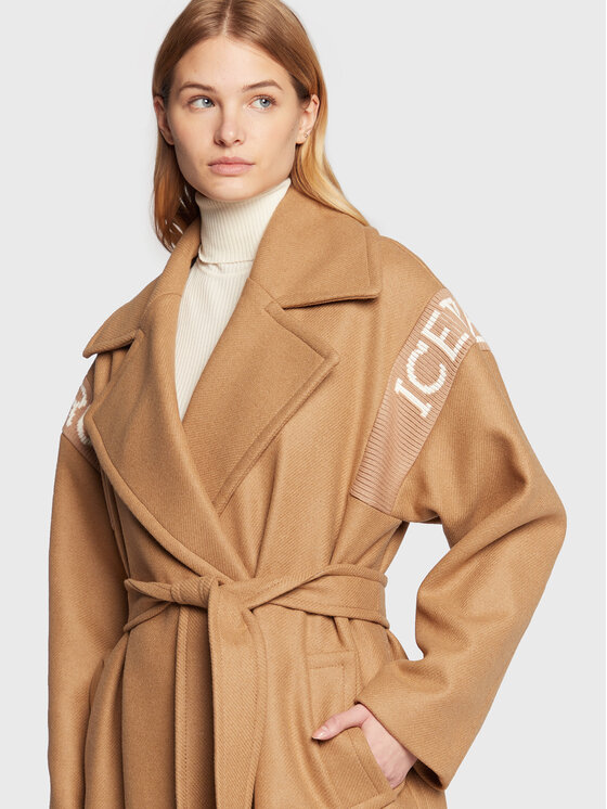 Iceberg Iceberg Вовняне пальто 22II2P0N0113052 Бежевий Regular Fit