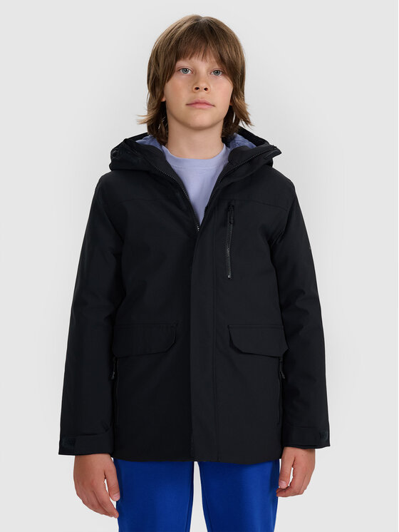 4F 4F Kurtka przejściowa OUTERWEAR Czarny Regular Fit
