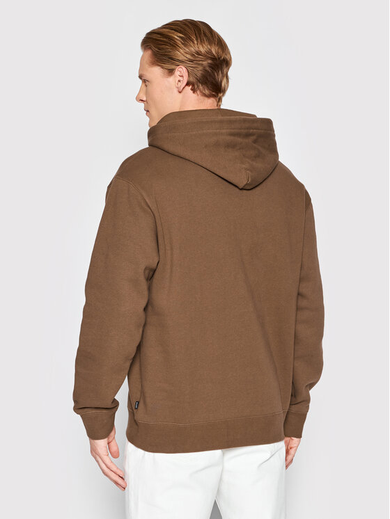 HUF HUF Džemperis ar kapuci Essentials Box Logo PF00465 Brūns Regular Fit