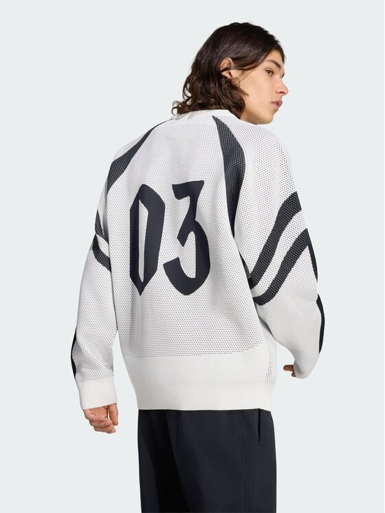 adidas adidas Bluza 169980 Biały Loose Fit