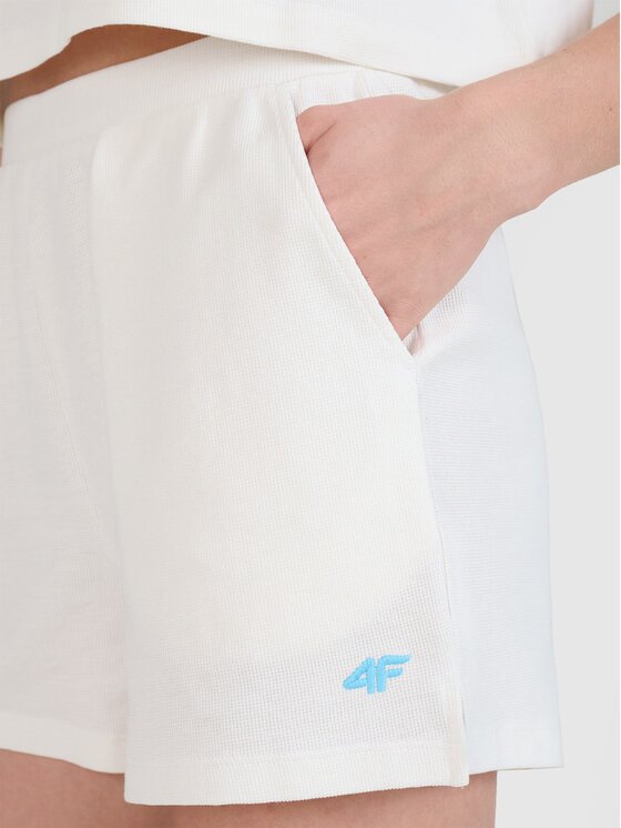 4F 4F Šortky 4FWSS25TSHOF531-11S Biela Regular Fit