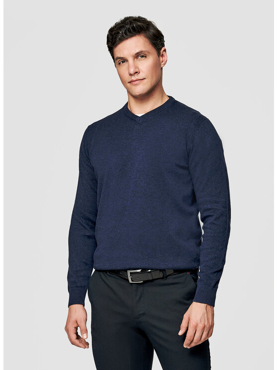 Pako Lorente Pako Lorente Sweter P26SB-2X-002 Granatowy Classic Fit