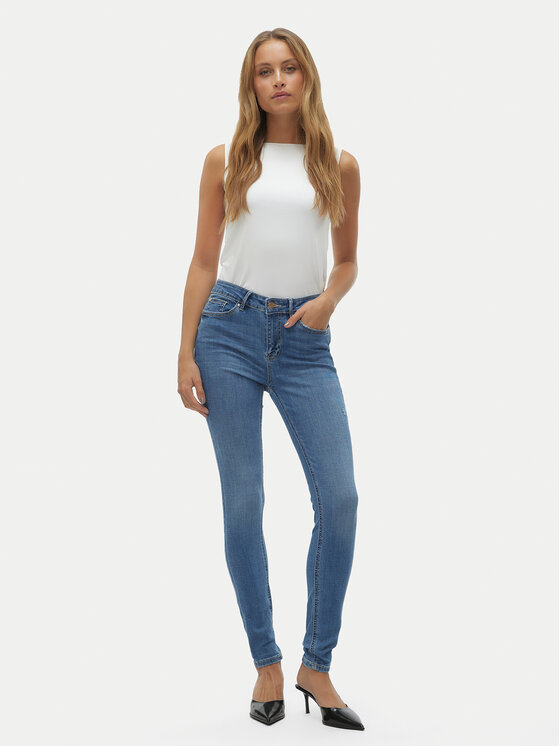 Vero Moda Vero Moda Džínsy Flash 10300173 Modrá Skinny Fit