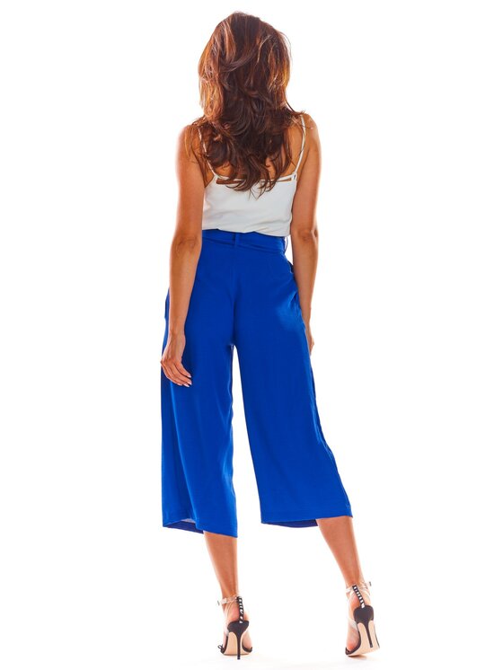 Awama Awama Spodnie damskie A297 Niebieski Basic Fit