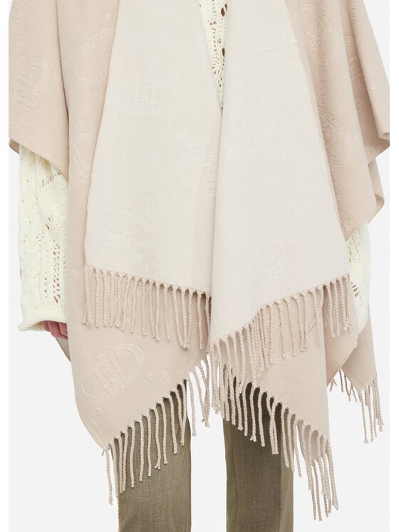 Liu Jo Liu Jo Poncho 2F5034T030030003 Beige Regular Fit
