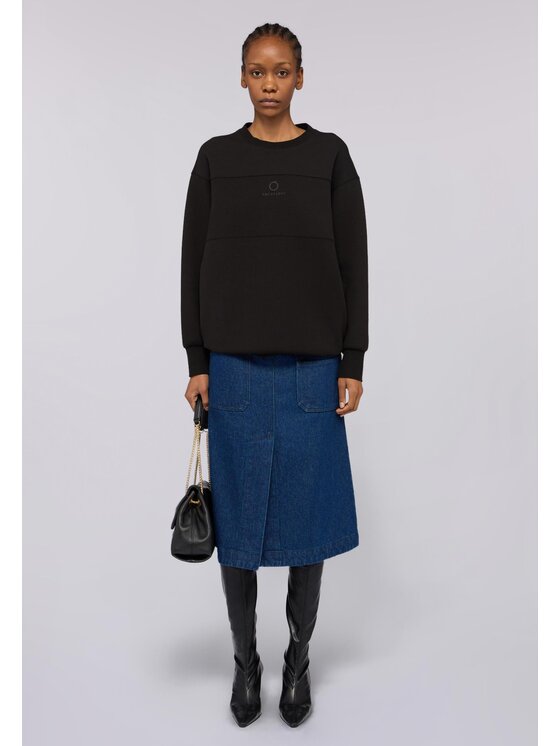 Trussardi Trussardi Felpa G8396000190N033 Nero Over Fit