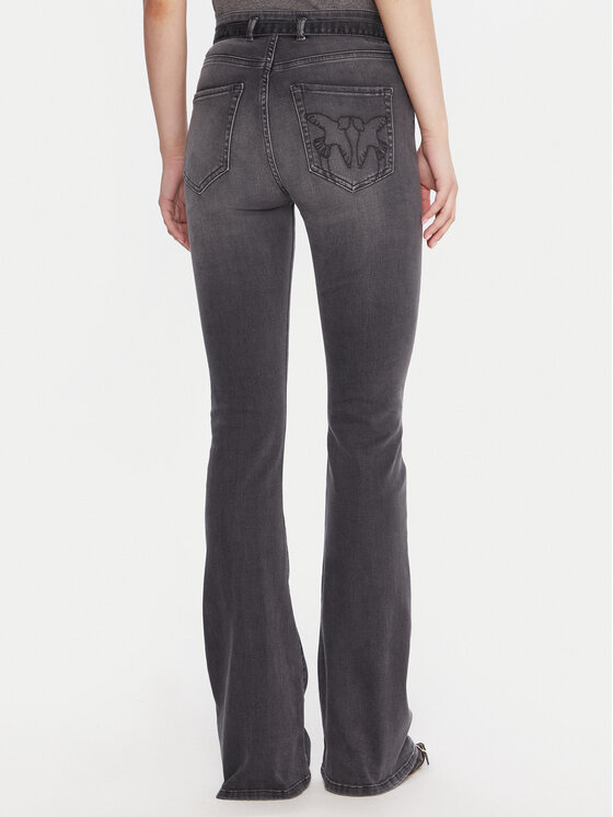 PINKO PINKO Jeansy Flora 100166 A2S2 Szary Flare Fit