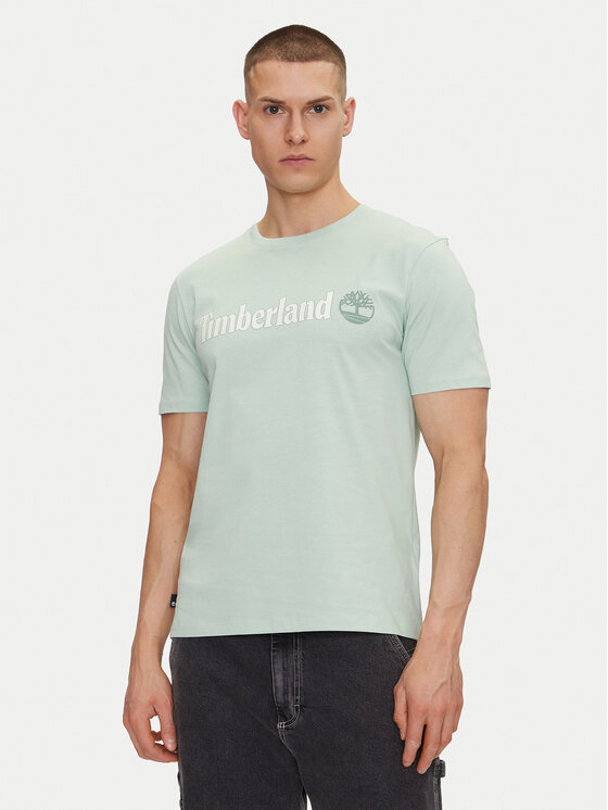 Timberland Timberland Póló TB0A5UPQ Zöld Regular Fit