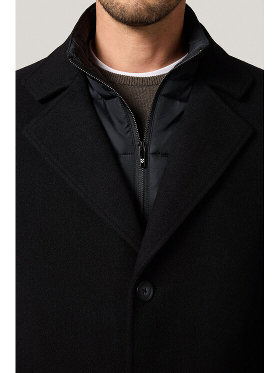 Próchnik Próchnik Płaszcz PM4 PC073225000021 Czarny Regular Fit