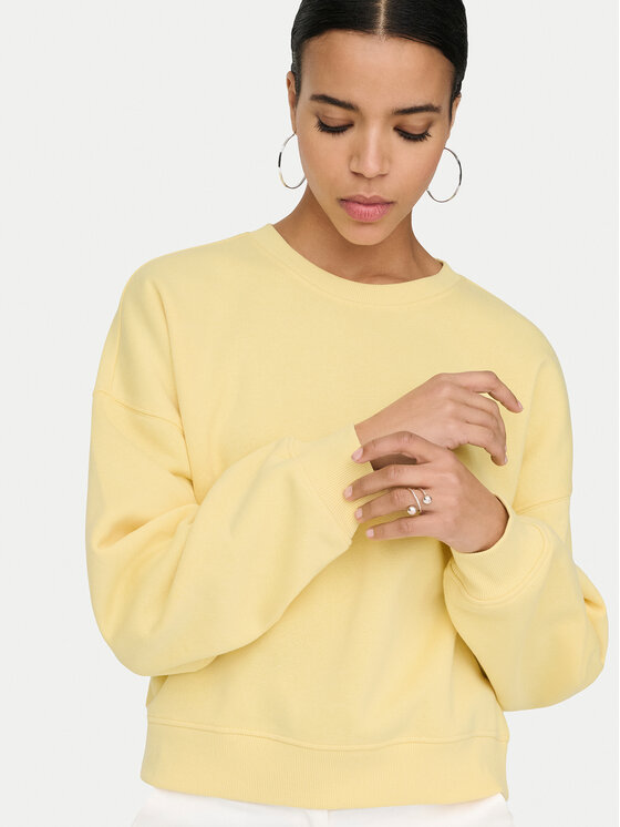 ONLY ONLY Світшот Best 15338727 Жовтий Regular Fit