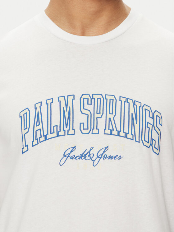 Jack&Jones Jack&Jones Majica Detroit 12268441 Bela Relaxed Fit