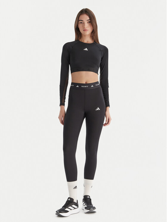 adidas adidas Colanți Techfit IT2273 Negru Slim Fit