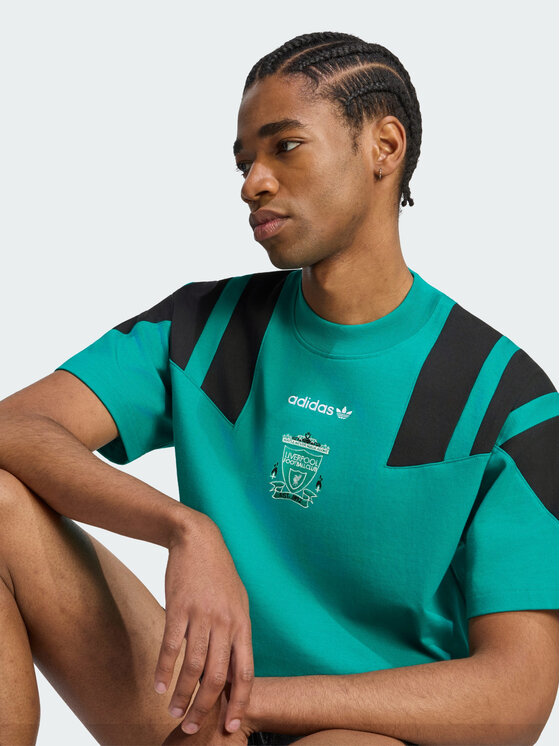 adidas adidas Koszulka techniczna 172006 Zielony Loose Fit