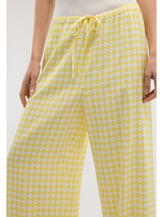 Trussardi Trussardi Pantaloni di tessuto P271A102395N0LA Giallo Over Fit